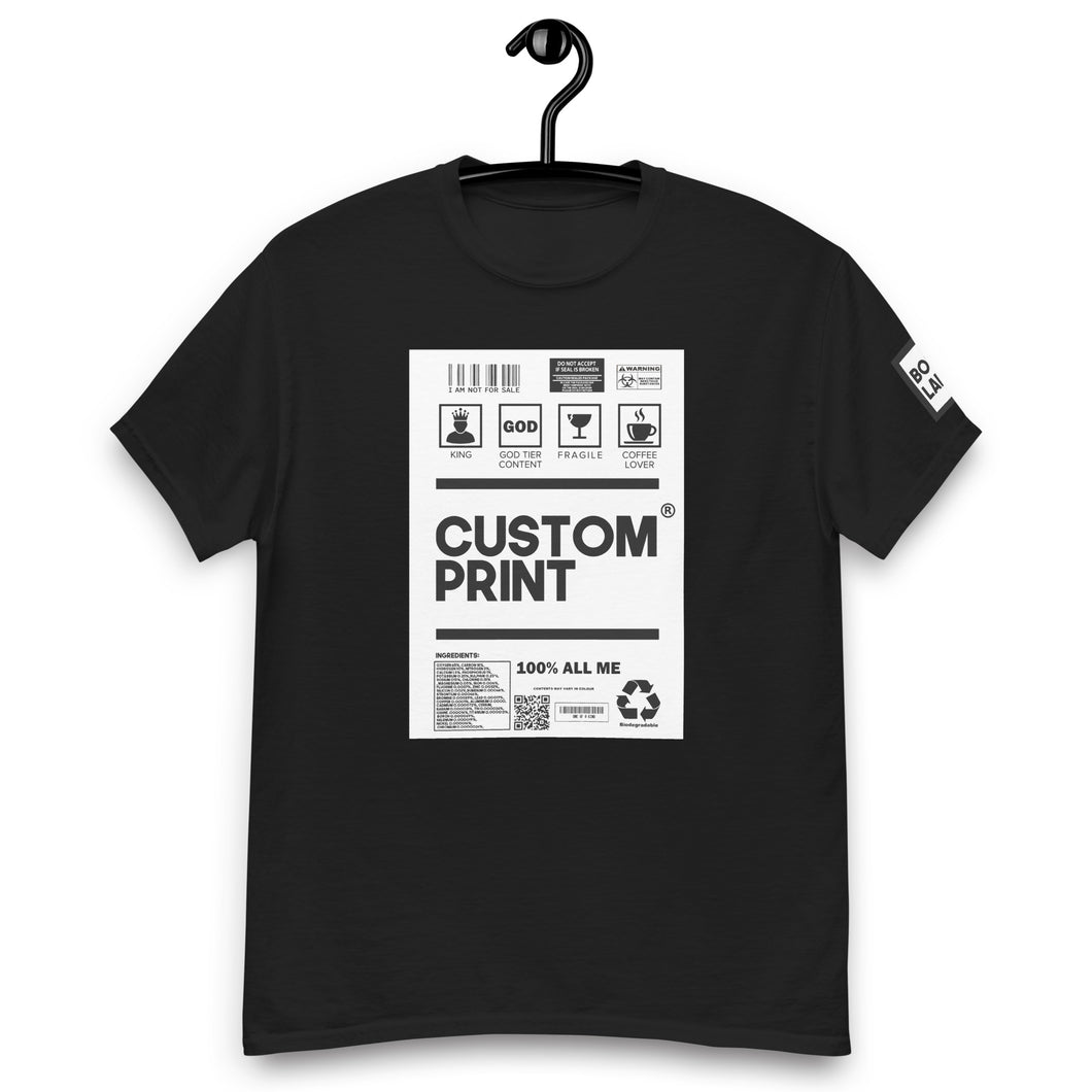 Custom Front Print Unisex classic t-shirt