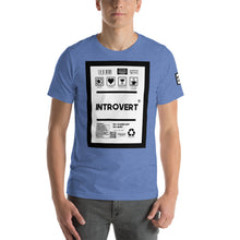 Load image into Gallery viewer, Short-Sleeve Unisex T-Shirt introvert front print
