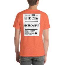 Load image into Gallery viewer, Short-Sleeve Unisex T-Shirt extrovert no border
