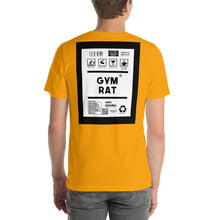 Load image into Gallery viewer, Short-Sleeve Unisex T-Shirt gym rat thick border print
