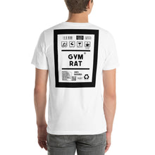 Load image into Gallery viewer, Short-Sleeve Unisex T-Shirt gym rat thick border print
