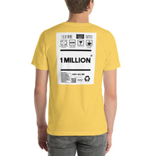 Load image into Gallery viewer, Short-Sleeve Unisex T-Shirt bordless back print 1 million
