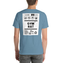 Load image into Gallery viewer, Short-Sleeve Unisex T-Shirt gym rat no border
