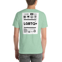 Load image into Gallery viewer, Short-Sleeve Unisex T-Shirt lgbtq no border
