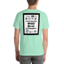 Load image into Gallery viewer, Short-Sleeve Unisex T-Shirt thin border back print bhad bitch
