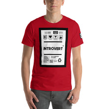 Load image into Gallery viewer, Short-Sleeve Unisex T-Shirt introvert front print
