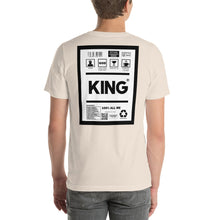 Load image into Gallery viewer, Short-Sleeve Unisex T-Shirt king thin border print
