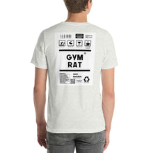 Load image into Gallery viewer, Short-Sleeve Unisex T-Shirt gym rat no border
