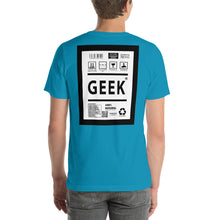 Load image into Gallery viewer, Short-Sleeve Unisex T-Shirt geek thick border print
