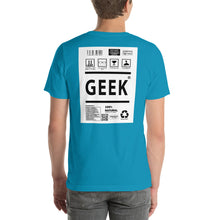 Load image into Gallery viewer, Short-Sleeve Unisex T-Shirt geek no border
