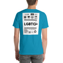 Load image into Gallery viewer, Short-Sleeve Unisex T-Shirt lgbtq no border
