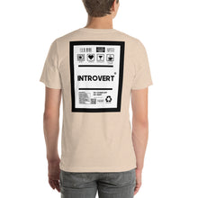 Load image into Gallery viewer, Short-Sleeve Unisex T-Shirt introvert thin border print
