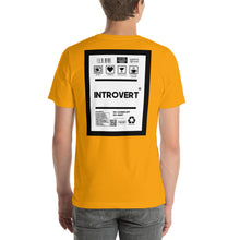 Load image into Gallery viewer, Short-Sleeve Unisex T-Shirt introvert thin border print
