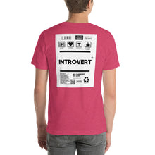 Load image into Gallery viewer, Short-Sleeve Unisex T-Shirt introvert no border
