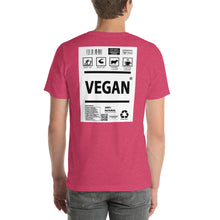 Load image into Gallery viewer, Short-Sleeve Unisex T-Shirt vegan no border
