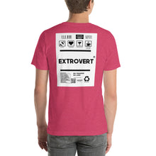 Load image into Gallery viewer, Short-Sleeve Unisex T-Shirt extrovert no border
