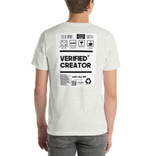 Load image into Gallery viewer, Short-Sleeve Unisex T-Shirt verified creator no border
