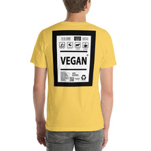 Load image into Gallery viewer, Short-Sleeve Unisex T-Shirt vegan thick border print
