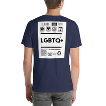 Load image into Gallery viewer, Short-Sleeve Unisex T-Shirt lgbtq no border
