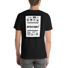 Load image into Gallery viewer, Short-Sleeve Unisex T-Shirt introvert thick border print
