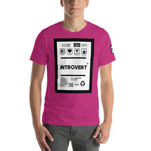 Load image into Gallery viewer, Short-Sleeve Unisex T-Shirt introvert front print
