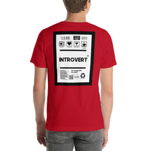 Load image into Gallery viewer, Short-Sleeve Unisex T-Shirt introvert thin border print
