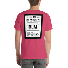 Load image into Gallery viewer, Short-Sleeve Unisex T-Shirt Blm thin border print
