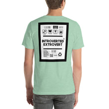 Load image into Gallery viewer, Short-Sleeve Unisex T-Shirt introverted extrovert thin border print
