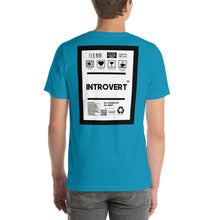 Load image into Gallery viewer, Short-Sleeve Unisex T-Shirt introvert thin border print
