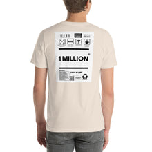 Load image into Gallery viewer, Short-Sleeve Unisex T-Shirt bordless back print 1 million
