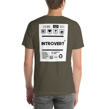 Load image into Gallery viewer, Short-Sleeve Unisex T-Shirt introvert no border
