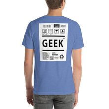 Load image into Gallery viewer, Short-Sleeve Unisex T-Shirt geek no border
