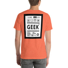 Load image into Gallery viewer, Short-Sleeve Unisex T-Shirt geek thick border print
