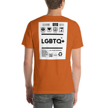 Load image into Gallery viewer, Short-Sleeve Unisex T-Shirt lgbtq no border
