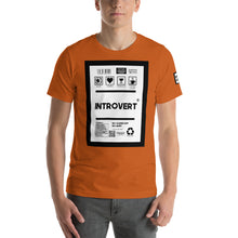 Load image into Gallery viewer, Short-Sleeve Unisex T-Shirt introvert front print
