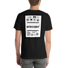 Load image into Gallery viewer, Short-Sleeve Unisex T-Shirt introvert thin border print
