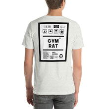 Load image into Gallery viewer, Short-Sleeve Unisex T-Shirt gym rat thin border print
