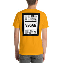 Load image into Gallery viewer, Short-Sleeve Unisex T-Shirt vegan thick border print
