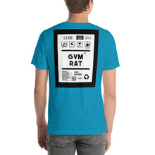 Load image into Gallery viewer, Short-Sleeve Unisex T-Shirt gym rat thick border print
