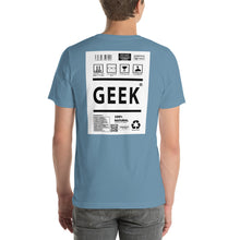 Load image into Gallery viewer, Short-Sleeve Unisex T-Shirt geek no border
