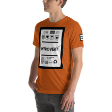 Load image into Gallery viewer, Short-Sleeve Unisex T-Shirt introvert front print
