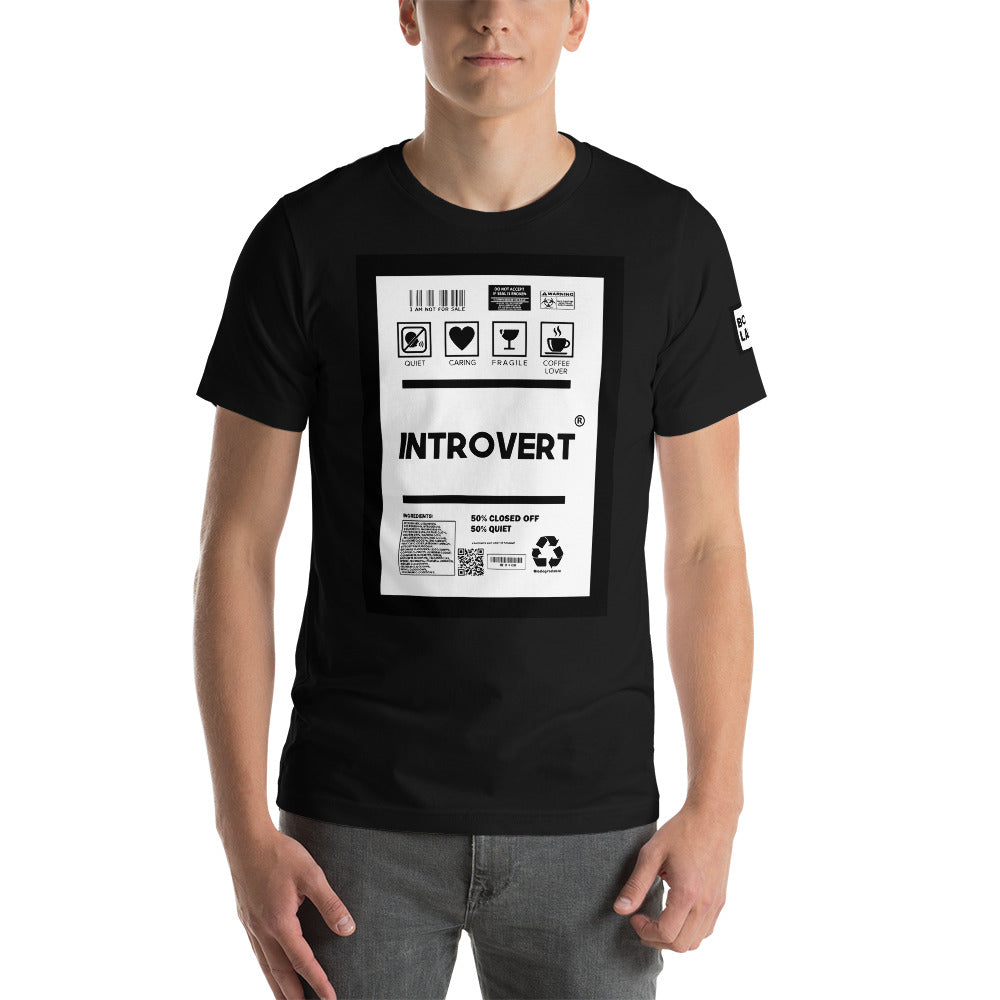 Short-Sleeve Unisex T-Shirt introvert front print