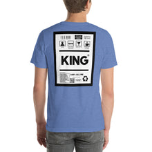 Load image into Gallery viewer, Short-Sleeve Unisex T-Shirt king thin border print
