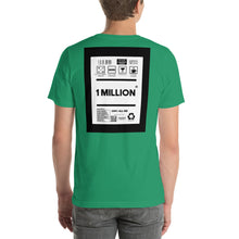 Load image into Gallery viewer, Short-Sleeve Unisex T-Shirt thick back print 1 million
