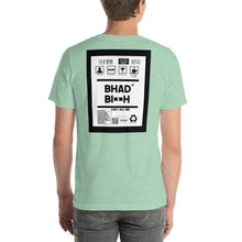 Load image into Gallery viewer, Short-Sleeve Unisex T-Shirt thin border back print bhad bitch
