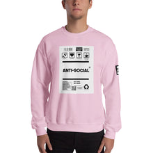 Load image into Gallery viewer, Anti-social front print borderless Unisex Sweatshirt
