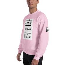 Load image into Gallery viewer, Anti-social front print borderless Unisex Sweatshirt
