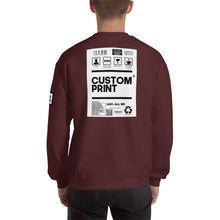 Load image into Gallery viewer, Custom Word Back Print Unisex Sweatshirt
