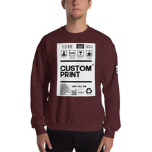 Load image into Gallery viewer, Custom Word Print Unisex Sweatshirt
