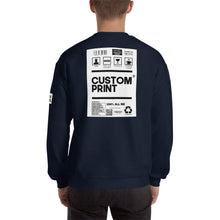 Load image into Gallery viewer, Custom Word Back Print Unisex Sweatshirt
